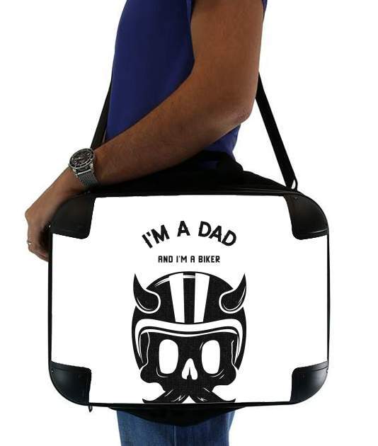  Dad and Biker para bolso de la computadora