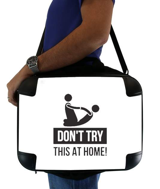  dont try it at home physiotherapist gift massage para bolso de la computadora