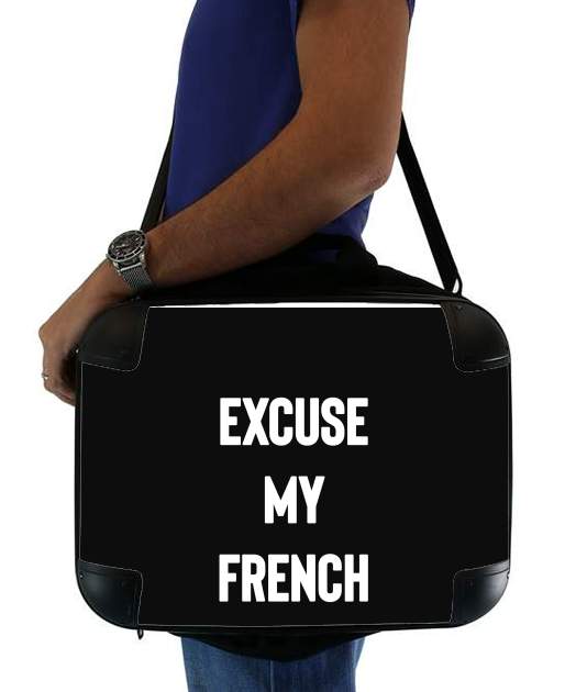  Excuse my french para bolso de la computadora