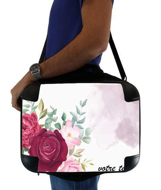  Flower Shop Logo para bolso de la computadora