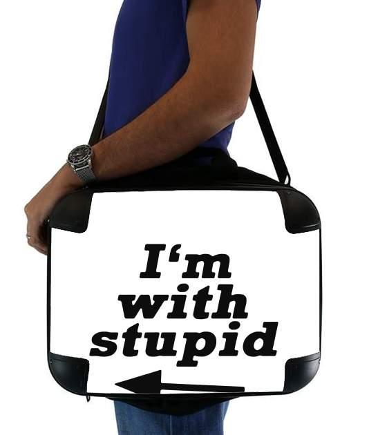  I am with Stupid South Park para bolso de la computadora