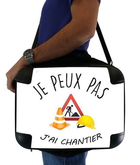  Je peux pas j'ai chantier para bolso de la computadora