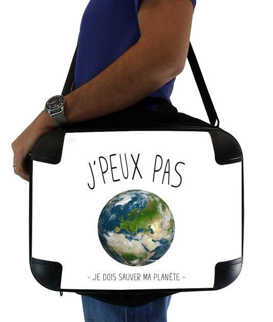  Je peux pas je dois sauver ma planete para bolso de la computadora