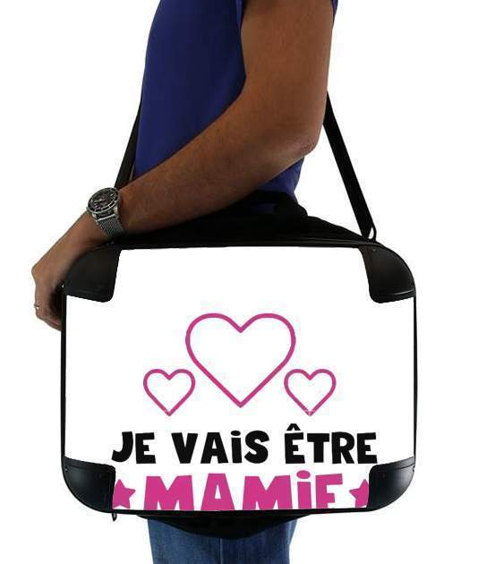  Je vais etre mamie para bolso de la computadora