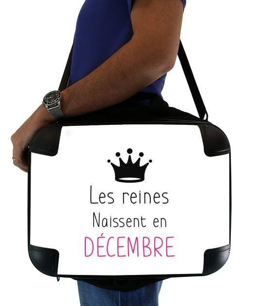  Les reines naissent en decembre para bolso de la computadora