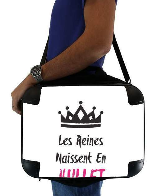  Les reines naissent en Juillet para bolso de la computadora