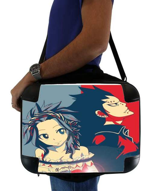  Levy et Gajeel Fairy Love para bolso de la computadora