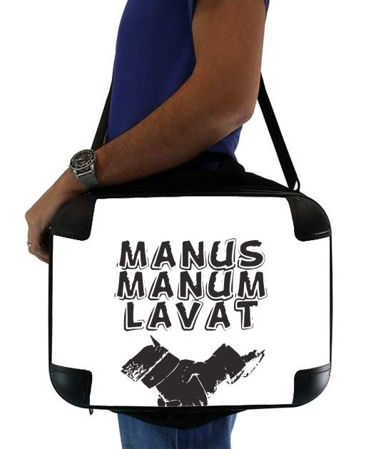  Manus manum lavat para bolso de la computadora