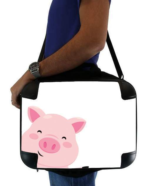  Pig Smiling para bolso de la computadora