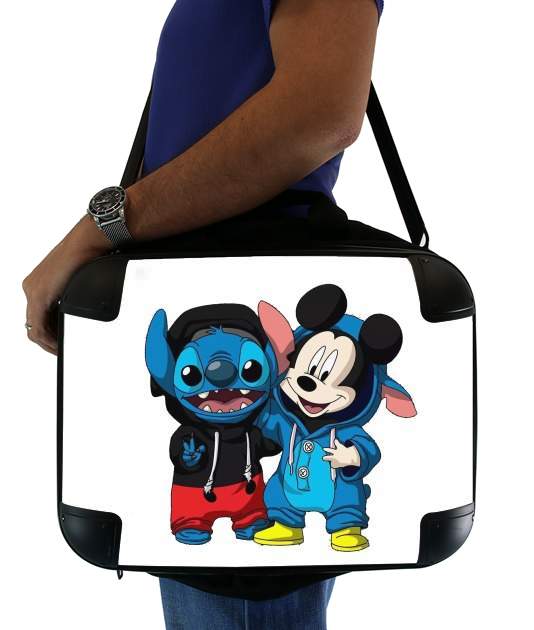  Stitch x The mouse para bolso de la computadora