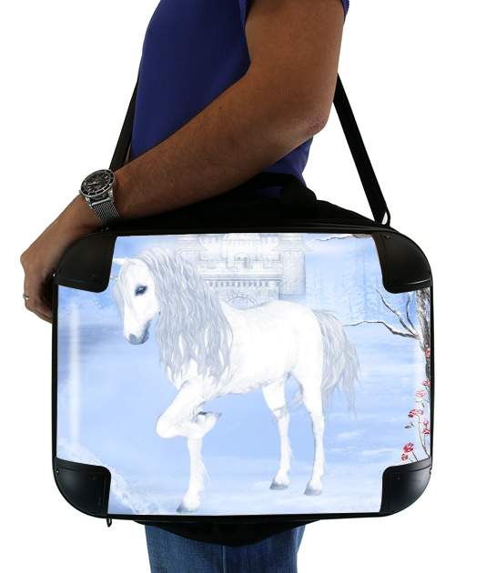  The White Unicorn para bolso de la computadora