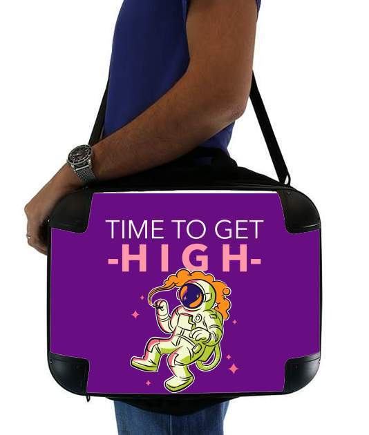  Time to get high WEED para bolso de la computadora