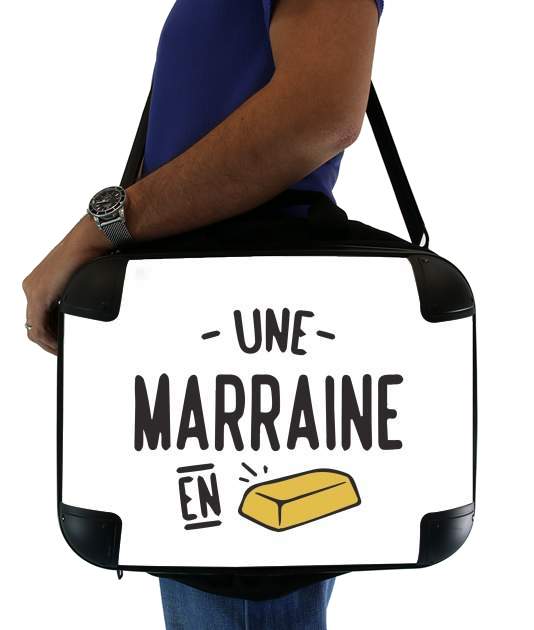  Une marraine en or para bolso de la computadora