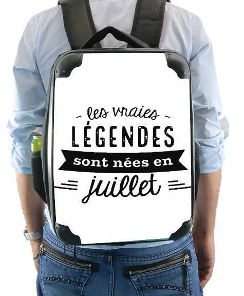  Les vraies legendes sont nees en juillet para Mochila