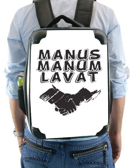  Manus manum lavat para Mochila