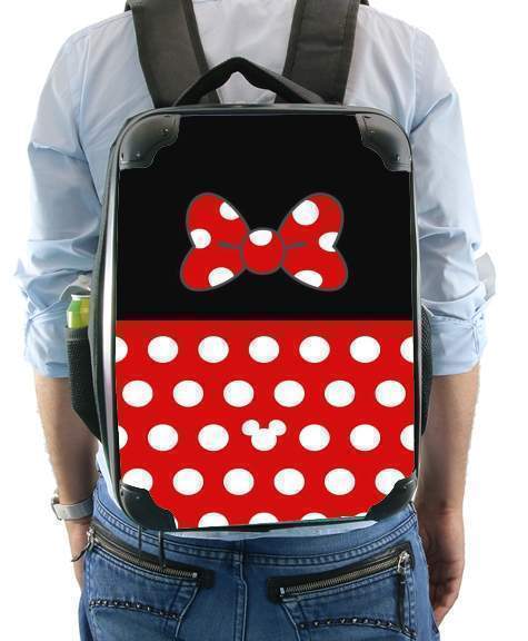  Red And Black Point Mouse para Mochila