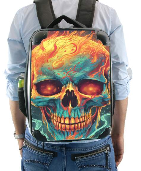  Skull Orange para Mochila