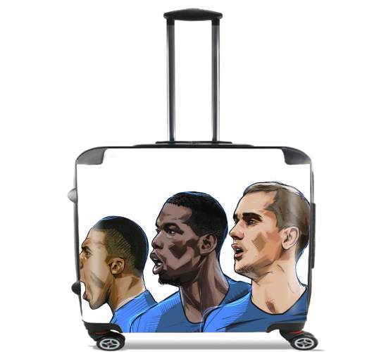  Allez Les Bleus France  para Ruedas cabina bolsa de equipaje maleta trolley 17" laptop