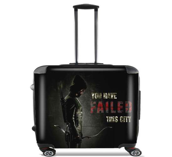  Arrow you have failed this city para Ruedas cabina bolsa de equipaje maleta trolley 17" laptop