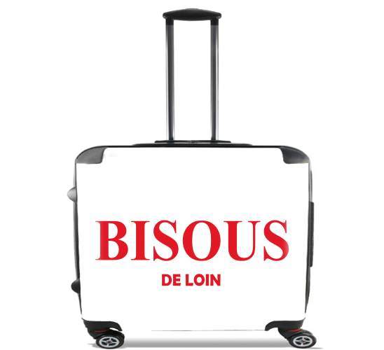  Bisous de loin para Ruedas cabina bolsa de equipaje maleta trolley 17" laptop