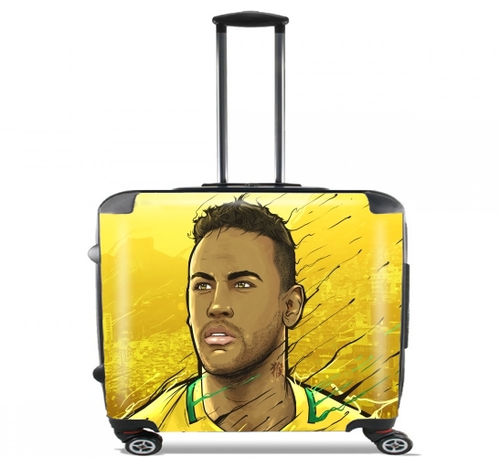  Brazilian Gold Rio Janeiro para Ruedas cabina bolsa de equipaje maleta trolley 17" laptop