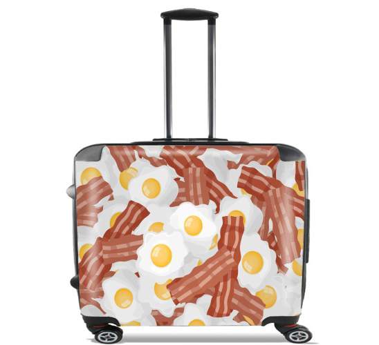  Breakfast Eggs and Bacon para Ruedas cabina bolsa de equipaje maleta trolley 17" laptop