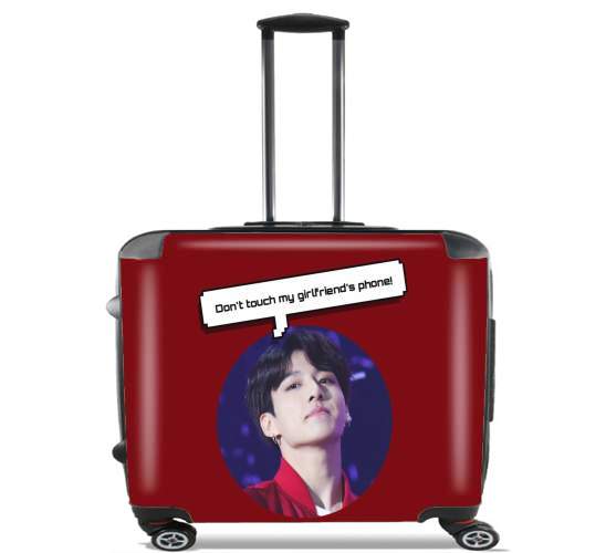  bts jungkook para Ruedas cabina bolsa de equipaje maleta trolley 17" laptop