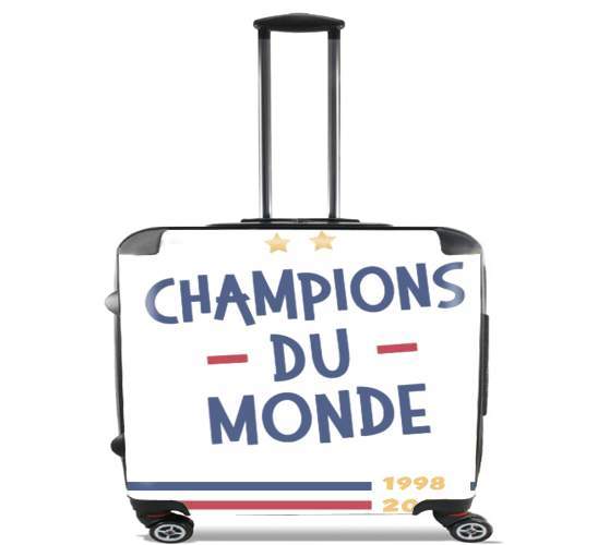  Champion du monde 2018 Supporter France para Ruedas cabina bolsa de equipaje maleta trolley 17" laptop