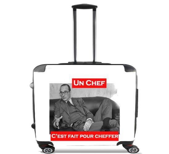  Chirac Un Chef cest fait pour cheffer para Ruedas cabina bolsa de equipaje maleta trolley 17" laptop