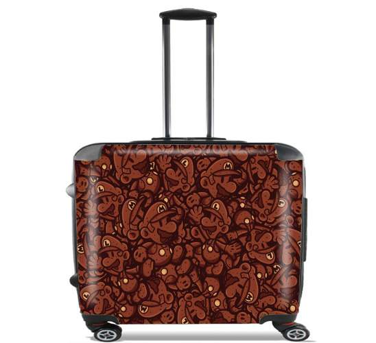  Chocolate Mario  para Ruedas cabina bolsa de equipaje maleta trolley 17" laptop