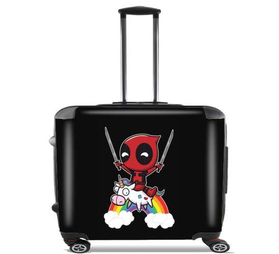  Deadpool Unicorn para Ruedas cabina bolsa de equipaje maleta trolley 17" laptop