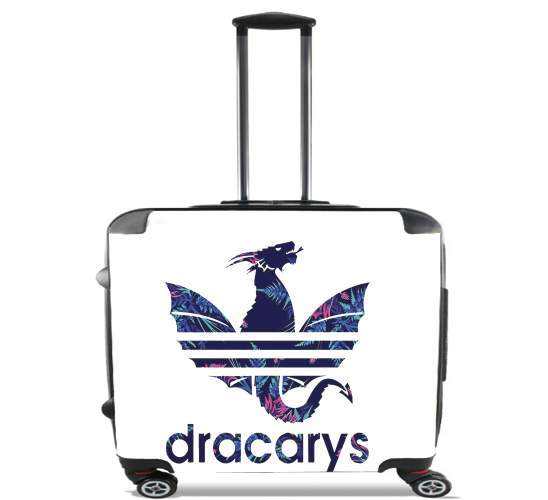  Dracarys Floral Blue para Ruedas cabina bolsa de equipaje maleta trolley 17" laptop