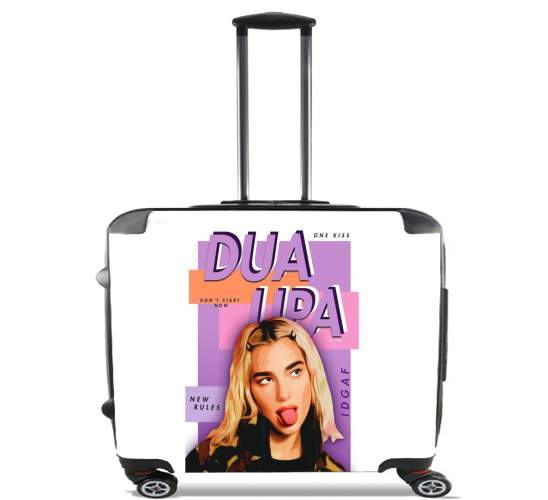  Dua Lipa new rules para Ruedas cabina bolsa de equipaje maleta trolley 17" laptop