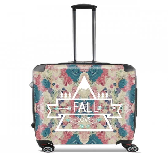  FALL LOVE para Ruedas cabina bolsa de equipaje maleta trolley 17" laptop