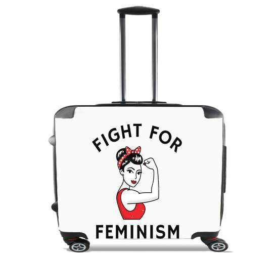  Fight for feminism para Ruedas cabina bolsa de equipaje maleta trolley 17" laptop