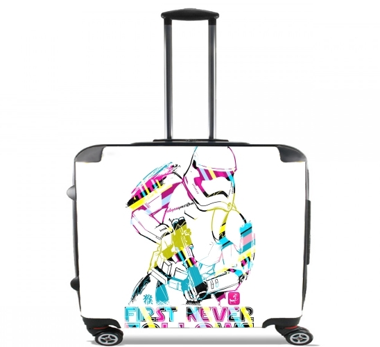  First Never Follows para Ruedas cabina bolsa de equipaje maleta trolley 17" laptop