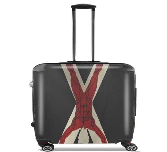  Flag House Bolton para Ruedas cabina bolsa de equipaje maleta trolley 17" laptop