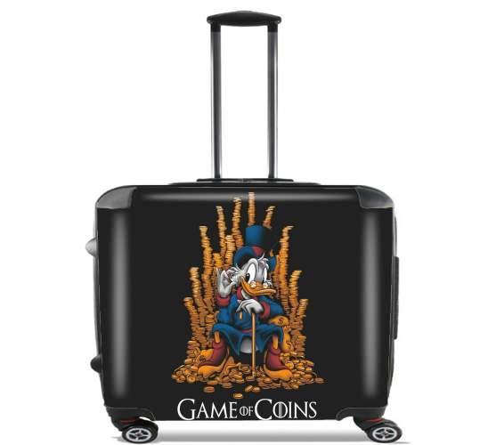  Game Of coins Picsou Mashup para Ruedas cabina bolsa de equipaje maleta trolley 17" laptop