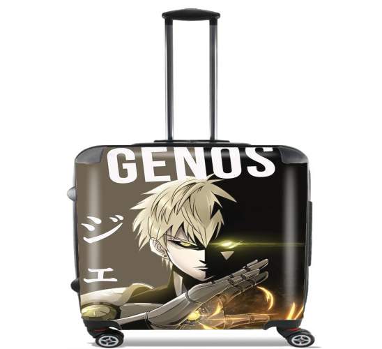  Genos one punch man para Ruedas cabina bolsa de equipaje maleta trolley 17" laptop