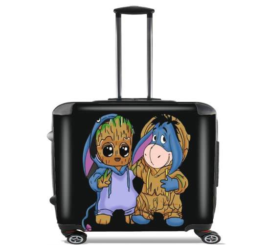  Groot x eeyore para Ruedas cabina bolsa de equipaje maleta trolley 17" laptop