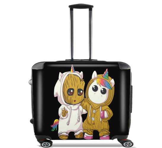  Groot x Unicorn para Ruedas cabina bolsa de equipaje maleta trolley 17" laptop