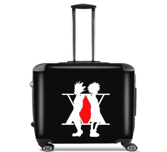  Hunter x Hunter Logo with Killua and Gon para Ruedas cabina bolsa de equipaje maleta trolley 17" laptop