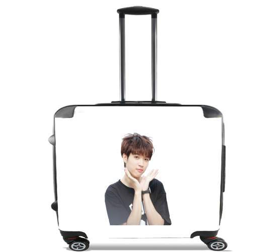  INFINITE Nam Woohyu para Ruedas cabina bolsa de equipaje maleta trolley 17" laptop