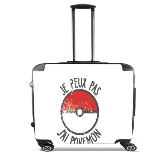  Je peux pas j ai Pokemon para Ruedas cabina bolsa de equipaje maleta trolley 17" laptop