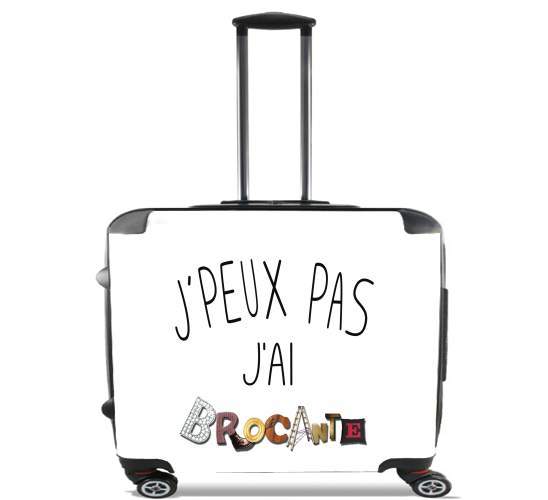  Je peux pas jai brocante para Ruedas cabina bolsa de equipaje maleta trolley 17" laptop