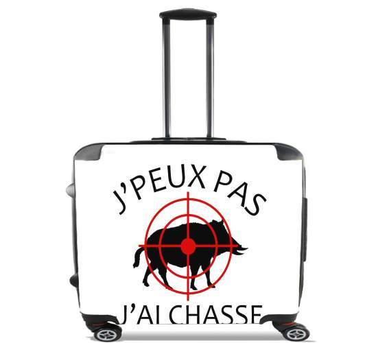  Je peux pas jai chasse para Ruedas cabina bolsa de equipaje maleta trolley 17" laptop