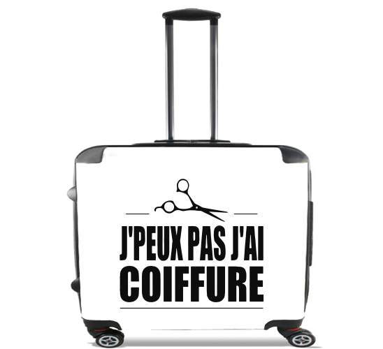  Je peux pas jai coiffure para Ruedas cabina bolsa de equipaje maleta trolley 17" laptop