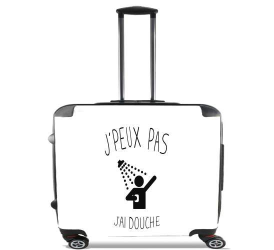  Je peux pas jai douche para Ruedas cabina bolsa de equipaje maleta trolley 17" laptop