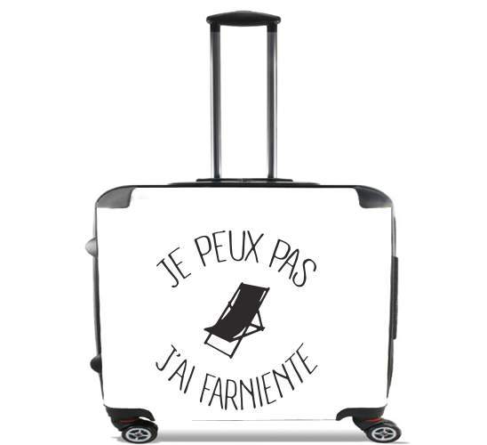  Je peux pas jai farniente para Ruedas cabina bolsa de equipaje maleta trolley 17" laptop