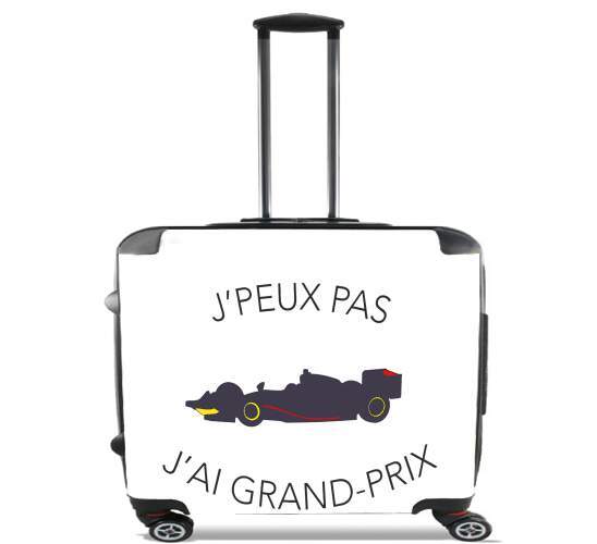  Je peux pas jai grand prix para Ruedas cabina bolsa de equipaje maleta trolley 17" laptop